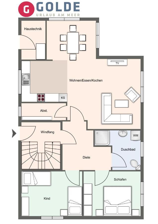 Appartement Liegeplatz Appartement Liegeplatz Sankt Peter-Ording Eksteriør billede